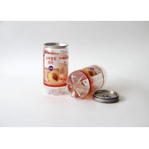 Personalised Transparent Juice Bottle Beverage Cans , 4 c printing small coke