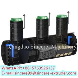 PLC Thermoplastic Spiral PP PPR PE PVC HDPE Pipe Production Line Machine