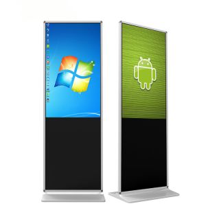 Vertical Digital Kiosks Touch Screen Customized 4g Ultra Slim For Restaurant