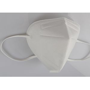 4 Layers Folding FFP2 Mask Against Dust Elastic Ear Loops No Pressure To Ears