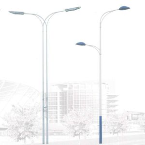 250W Polygonal / Conical Street Light Poles for Highway Lighting
