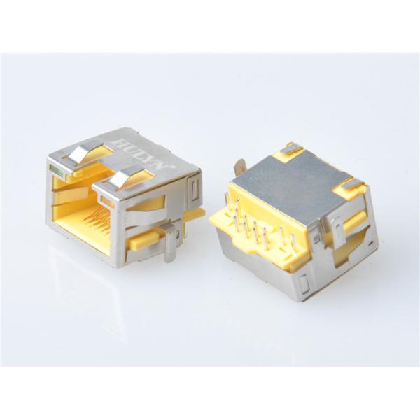 HULYN RJ45 1x1 Jack, Shielded RJ45 Modular Jack, Through Hole Type, DIP,with