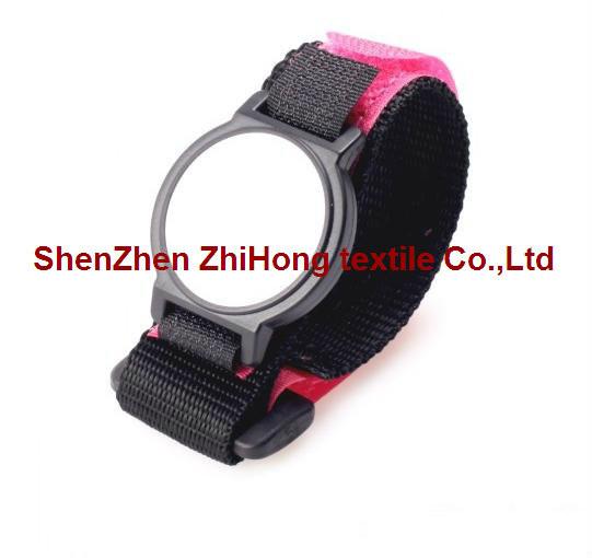 Quality Adjustable Hook And Loop Fastener Straps / Nylon Webbing Wrist Watch Straps wholesale