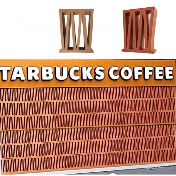 Quality Matt Surface Sintered Technique Decorative Brick Wall Blocks For Ventilation In Cafe And Chinese Restaurant Interior Design wholesale