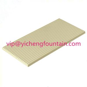 Durable Porcelain Swimming Pool Deck Tiles Eco - Friendly FINA Standard Ivory