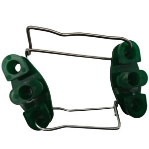 China UV Protected Type S Nylon Stainless Steel Drop Wire Tension Cable Clamps for FTTH FTTX on sale