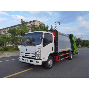 Waste Transportation 4x2 Garbage Truck with 6 CBM Volume for Improved City