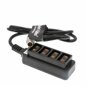 2 Pin Right Angle to 4 D-tap Splitter RED DSMC2 Jetpack RTmotion Sidekick