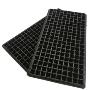 High Reflective HDPE Plastic Seedling Tray 50 Cell Plug Flats For Sprouting