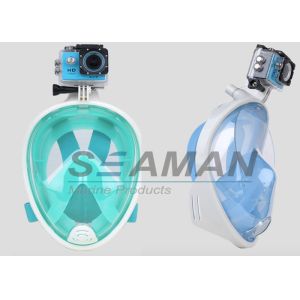 Dry and Fog Free Full Face Snorkel Mask with Gopro camera mount for Adults and