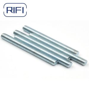 DIN Electro Galvanized Threaded Rod G.I. 3/8 X 10″ For Fixing Pipes And Channels