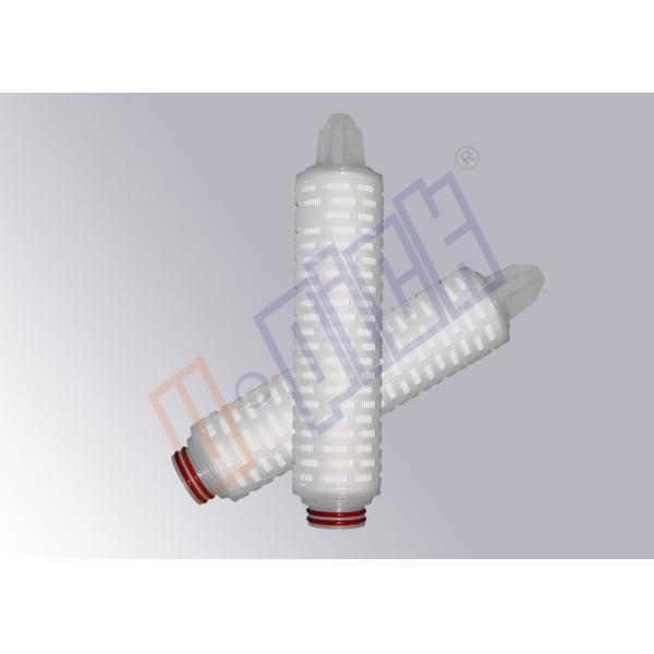 Customized 0.2 Micron Membrane Filter Cartridge / 10 Inch Industrial Cartridge