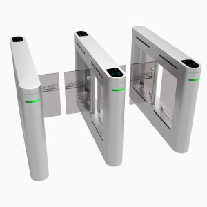 TCP/IP Communication Interface High Speed Gate Turnstile with Biometric Access