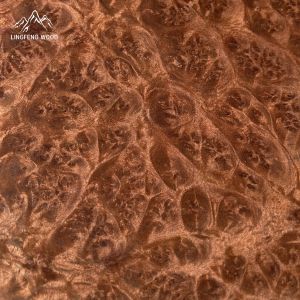 China 0.45mm Red Camphor Burl Veneer Sliced For Grade Craftsmanship Cutting Process Slicing on sale