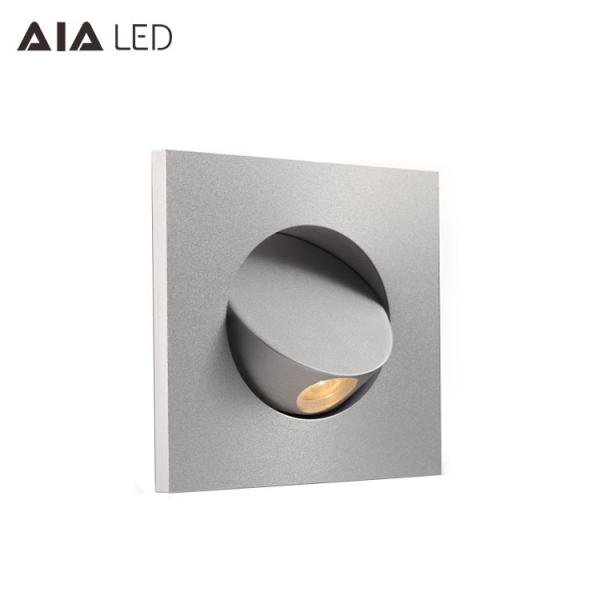 Square modern 350degree flexibility gold reading light 3W headboard wall lamp led bedside lamps for luxurious