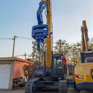 Vibratory 435Kn Force Excavator Mounted Pile Driver For All Forms Piling