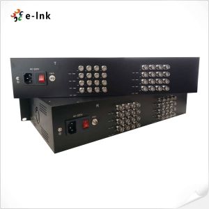 32Ch HD-AHD/HD-CVI/HD-TVI/CVBS 4-in-1 Video Fiber Converter Non-compression coding technology