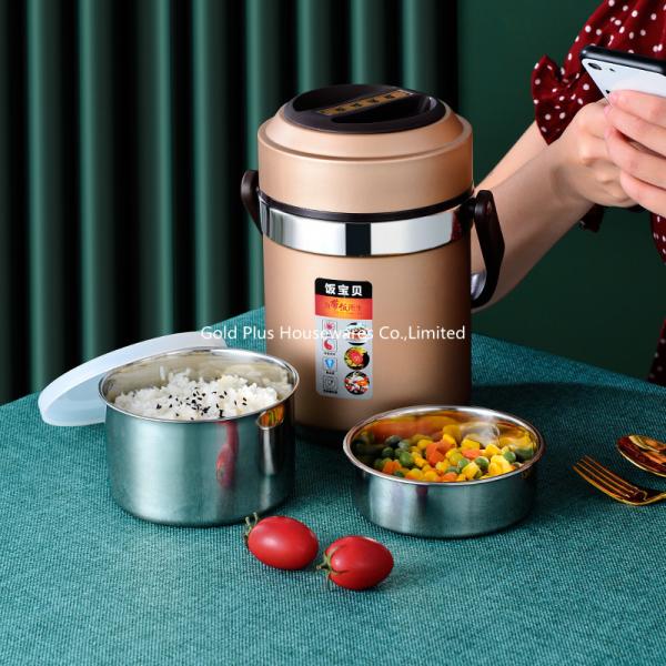 Quality Amazon wholsale 1.6L insulated warmer cooler lunch box bpa free double wall portable food warmer jar wholesale