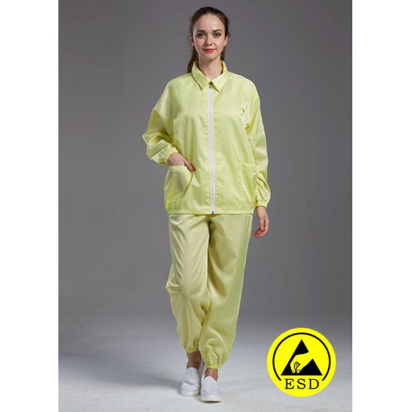 Electronic industry used Anti Static ESD Jacket and pants dark blue autoclaved sterilzd uniform