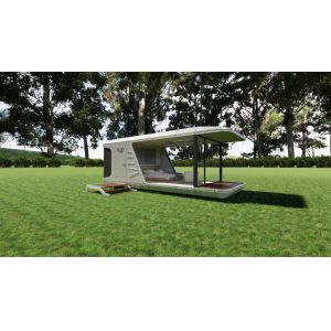 China Outdoor Micro Luxury Capsule Prefabricated Modular Space For Apple Cabin House on sale