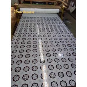 Etching Stainless Steel Decorate Sheet Four Feet 1.0mm