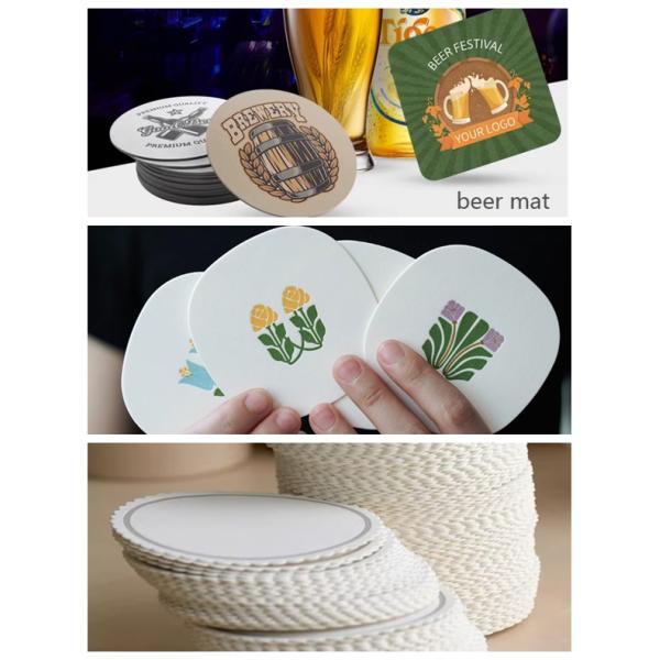 1.6mm 1.7mm 100% Fiber Bleached Absorbent Beer Mat Board For Coaster Board A4 Sheet 1.6mm 1.7mm 100% Fiber Bleached Absorbent Beer Mat Board For Coaster Board A4 Sheet