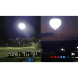 Eco Friendly Video Lighting Elliptical Balloon Light For Studios
