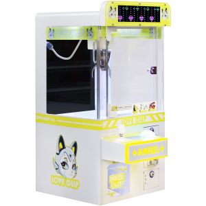 Coin-Operated LED Light Mini Claw Machine Hardware Cabinet Plush Toy Game