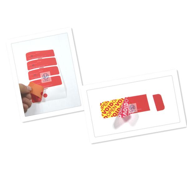 Quality High Residue OPENVOID Anti Theft Sticker Labels For Electronic Meter wholesale