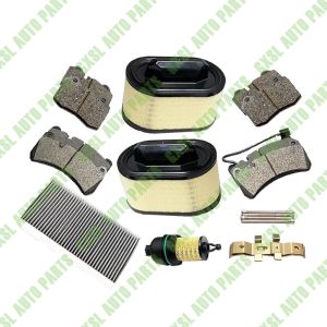 For Maserati Ghibli, Quattroporte Front & Rear Brake Pads With Oil Air & AC Filters OEM 980156013 980139070 298939 670001545