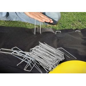 China Galvanized Landscape Staples U Shaped Lawn Turf Nail on sale