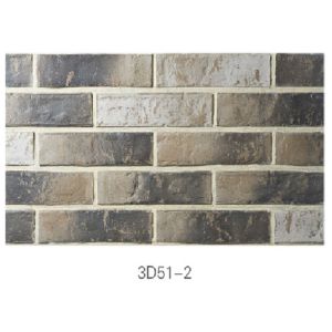 Cheap 3D51-2 Clay Thin Veneer Brick Low Water Absorption For Interior /Outdoor Brick Veneer for sale