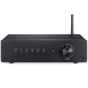 200W Bluetooth Power Amplifier 2.1 Channel Audio Receiver with 3.5MM Input for