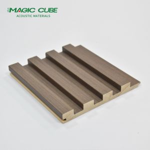 Eco-Friendly Fabric Color Style Solid Slat Panel for Interior Decoration