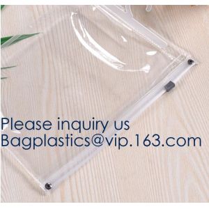 Custom Logo Zip Lock Transparent PVC EVA Cosmetic Bag,Reusable EVA swimwear bag