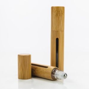 22 400 10ml Roller Bamboo Glass Dropper Bottles With Pipette 22mm