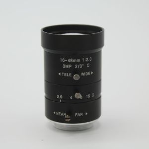 Cheap HD 3.0Megapixel Manual F2.0 Iris 16-48mm Varifocal IR CCTV Lens C M For Bank Supermarket Road monitoring for sale