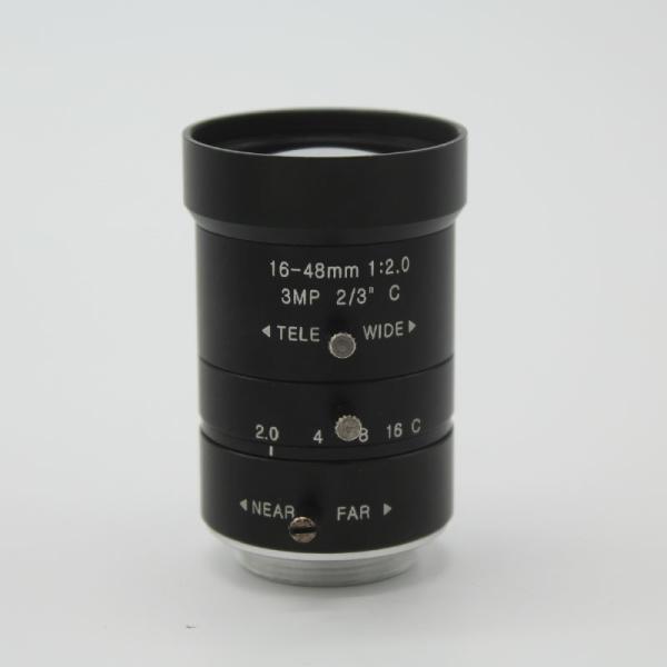 HD 3.0Megapixel Manual F2.0 Iris 16-48mm Varifocal IR CCTV Lens C M For Bank