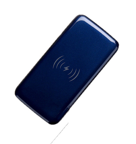 ABS 10000mAh UV finish Dual USB Mirror Wireless Charger Sticker Power Bank 5V 2
