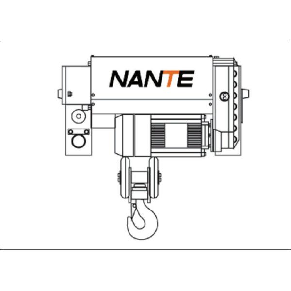 5t-6m Electric Single Girder Low Headroom Hoist for manufacture or processing workshop