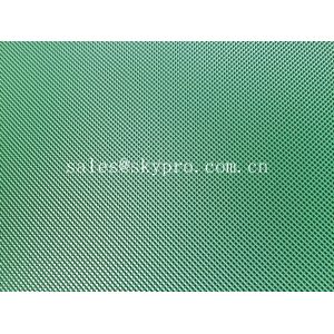 Green color diamond PVC conveyor belt glossy matt smooth grip top