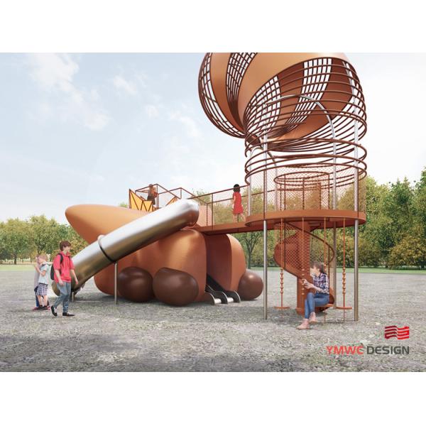 Stainless Steel Red Panda Style Outdoor Amusement Facilities for Park Square Fun Time