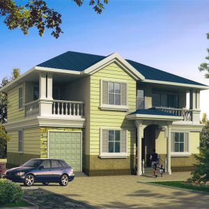 Prefabricated Villa Multi Story Steel Structure Fast To Build Affordable