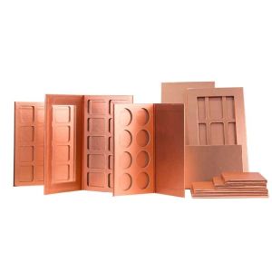 PMS Color Empty Eyeshadow Palette Glittering Rectangle Cardboard Box