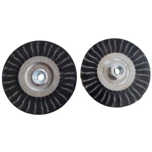 150mm Polyflex Encapsulated Threaded Knot Wheel Brushes for Rust Removal