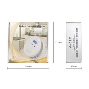 Fire Detector Carbon Monoxide Alarm With Digital LCD Display And LED Index Light