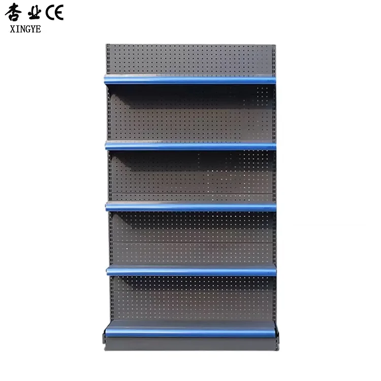 Xingye Factory Custom Size Metallic Mini Market Shelves Display Racks Home Market Shelves