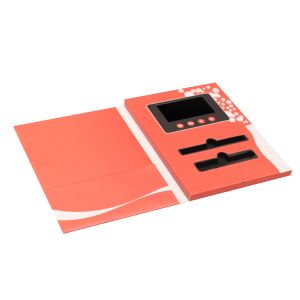 chinese homemade video brochure video business card custom made mini video mailable greeting card with 7 inch lcd scree
