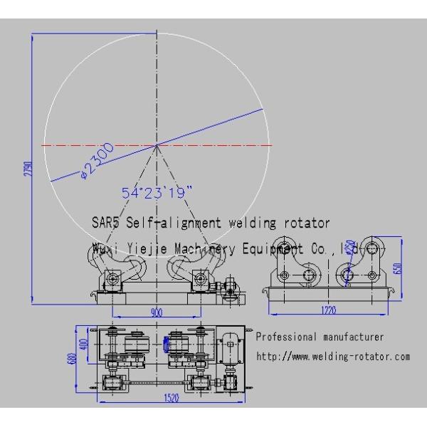 Quality Lodaing Capacity 5 Ton Self Aligning Pipe Turning Rollers Standing Long Tanks  Electric Control VFD Change Speed wholesale