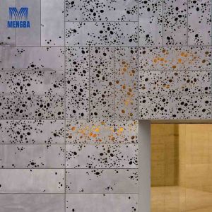 Customized Aluminium Curtain Wall Punched Plate Cladding Facade